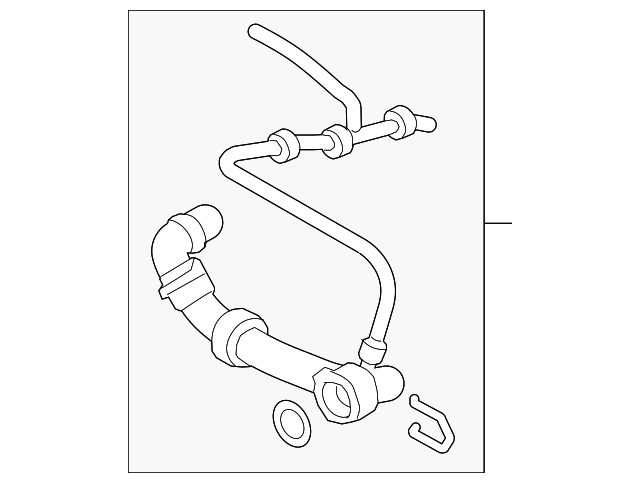Upper Hose 5K0-122-101-P - View 2