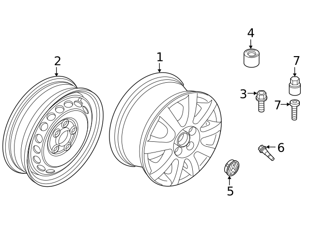 Valve Stem 311-601-361 - View 101