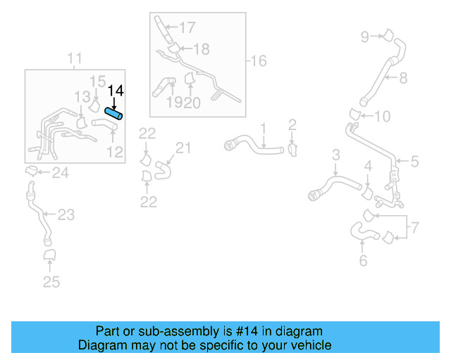 Hose 04L-121-101-A - View 22