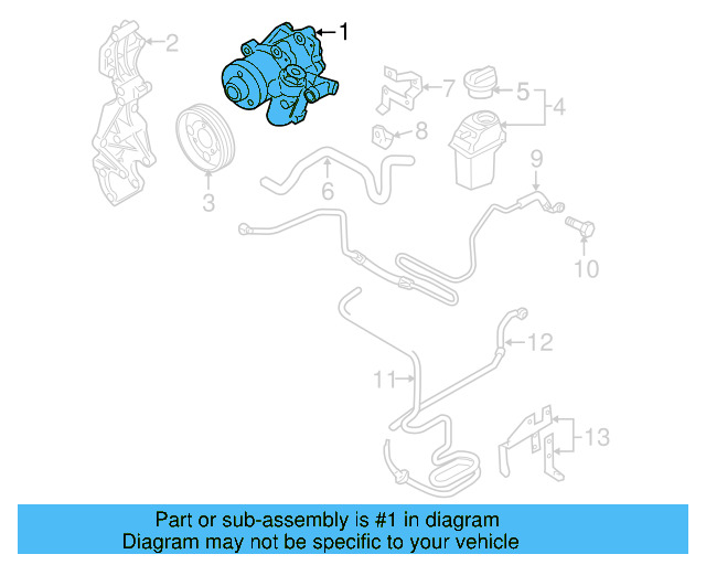 Power Steering Pump 1J0-422-152-K - View 6