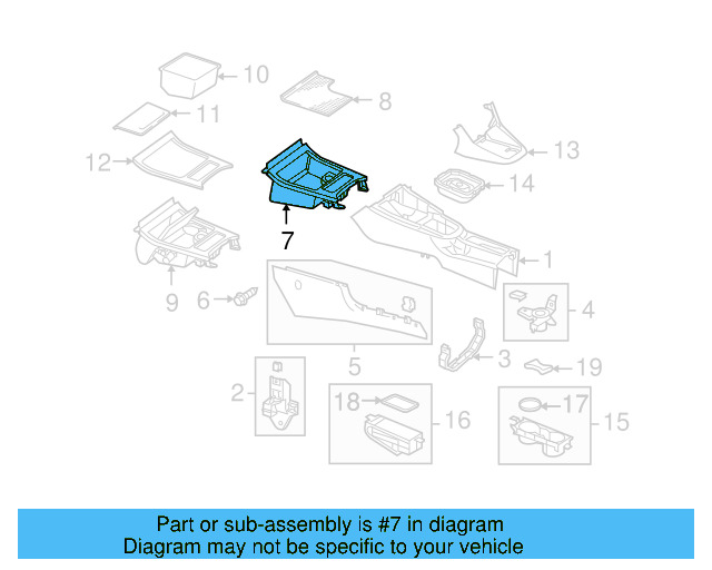 Storage Tray 5K0-857-925-A-1QB - View 9