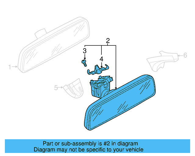 Mirror Inside 3C0-857-511-J-LAN
