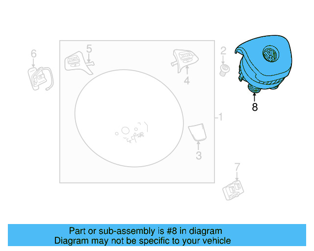 Driver Inflator Module 7P6-880-201-M-4A1 - View 4