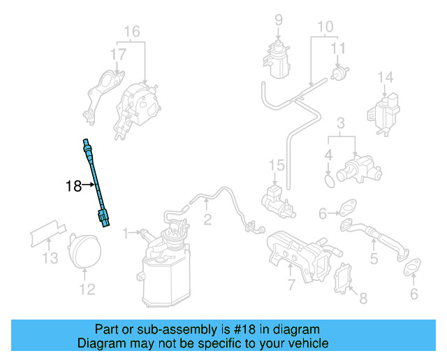 Oxygen Sensor 06A-906-262-BK - View 3