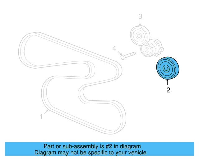Idler Pulley 077-903-341-G - View 3