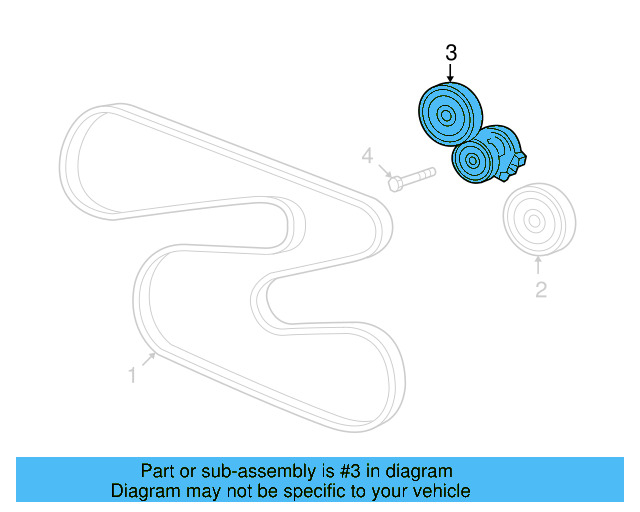 Tensioner 077-903-133-F - View 3