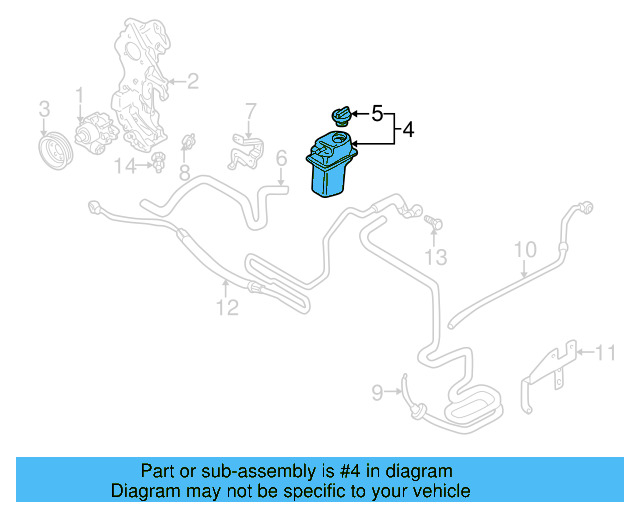 Power Steering Pump Reservoir 5C0-422-371 - View 16