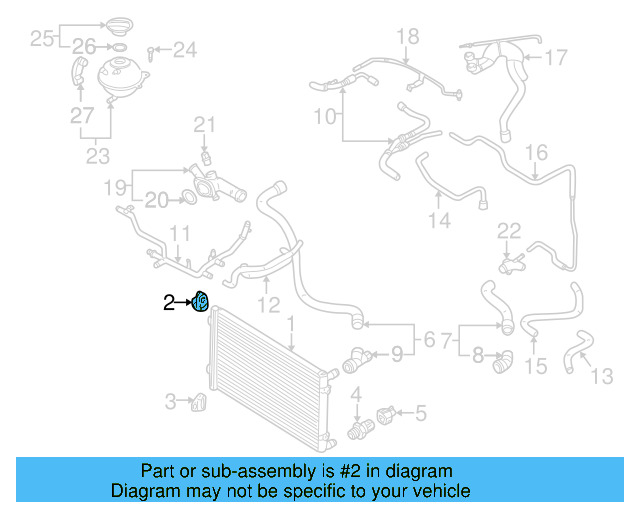 Radiator Upper Bracket 1J0-806-155-E - View 10