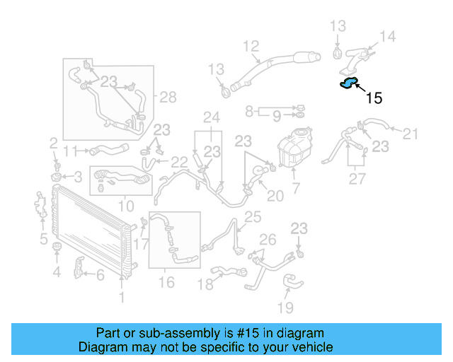Engine Coolant Outlet Gasket 07D-121-149-B - View 3