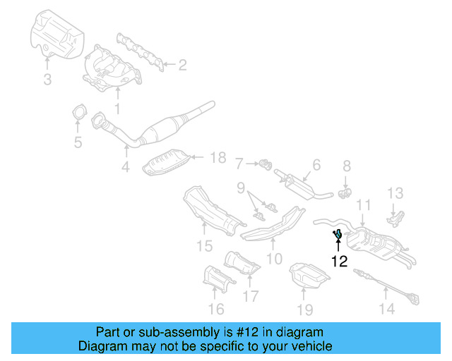 Exhaust Muffler Bracket 1J0-253-144-Q - View 5