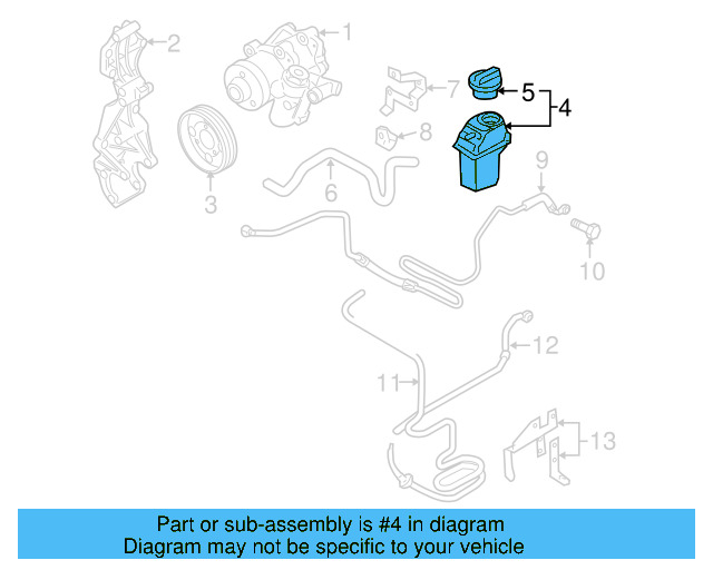 Power Steering Pump Reservoir 5C0-422-371 - View 18