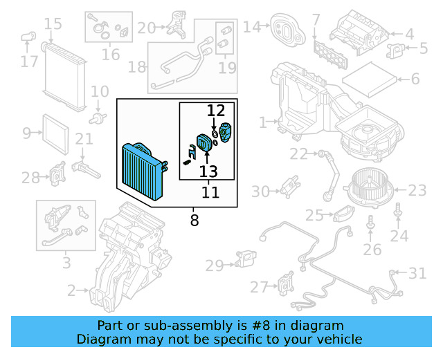 A/C Evaporator Core 5QM-816-103