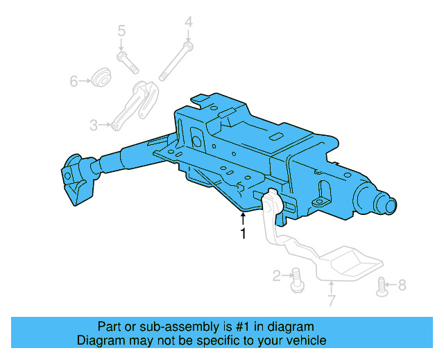 Steering Column 3C1-419-501-AA - View 5