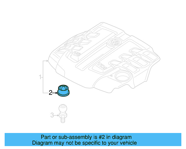 Engine Cover Grommet 06E-103-226 - View 7