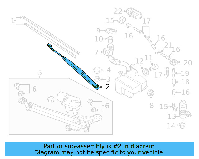 Wiper Arm 5GM-955-409 - View 10