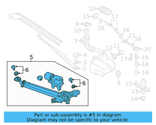Motor & Linkage 5GM-955-023-A - View 9