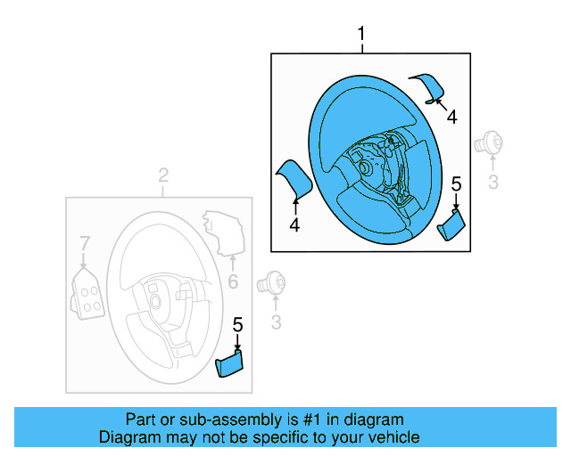 Steering Wheel 3C8-419-091-CA-E74 - View 5