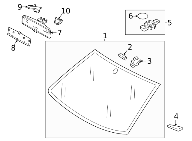 Rain Sensor Adhesive Kit 7N0-955-609