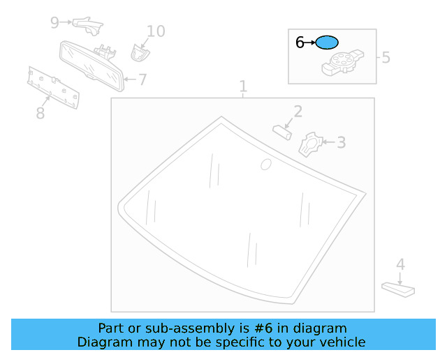 Rain Sensor Adhesive Kit 7N0-955-609 - View 24