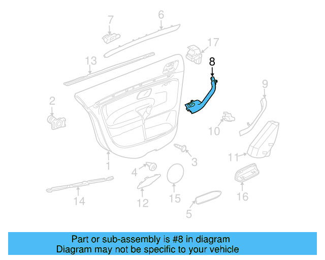 Pull Handle 1K0-868-188-H-75R - View 5