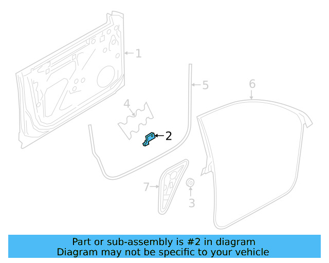 Door Shell Pad 3G8-868-692-A - View 2
