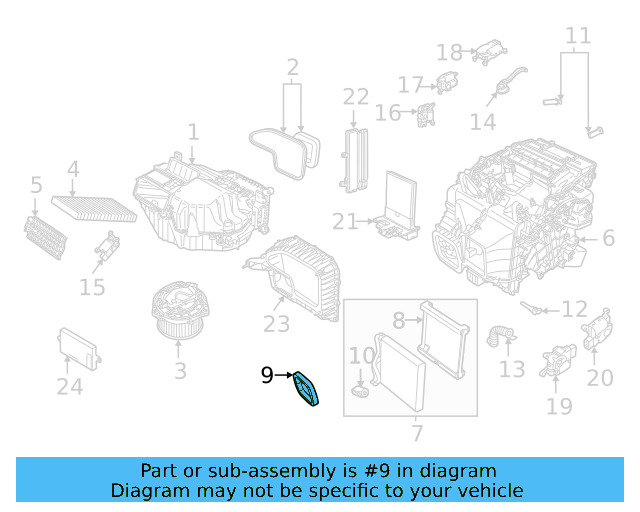 Evaporator Core Gasket 1EA-819-037 - View 3