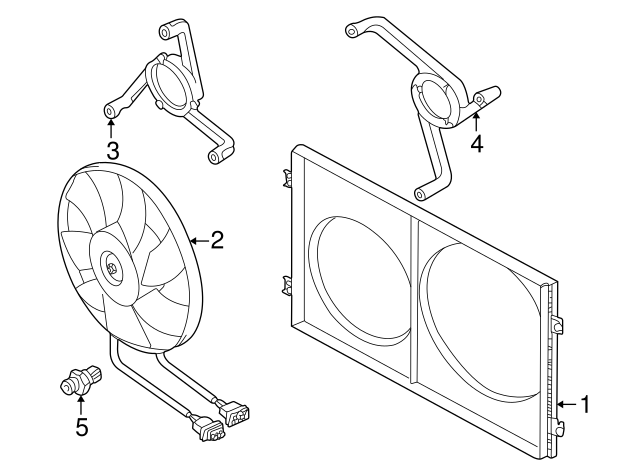 Engine Cooling Fan Temperature Switch 1J0-959-481-A - View 2