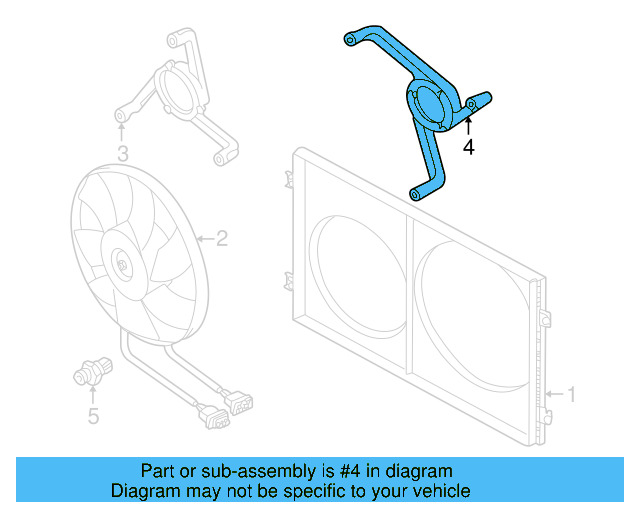 Engine Cooling Fan Motor Bracket 1J0-121-206-G-B41 - View 9