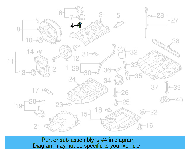 Cylinder Head Screw N-105-540-05 - View 21