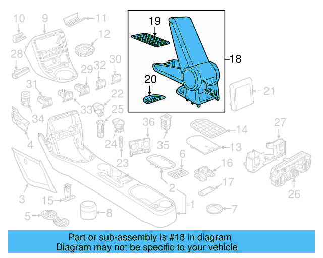 Armrest Assembly 5C5-864-207-M-SN3 - View 3