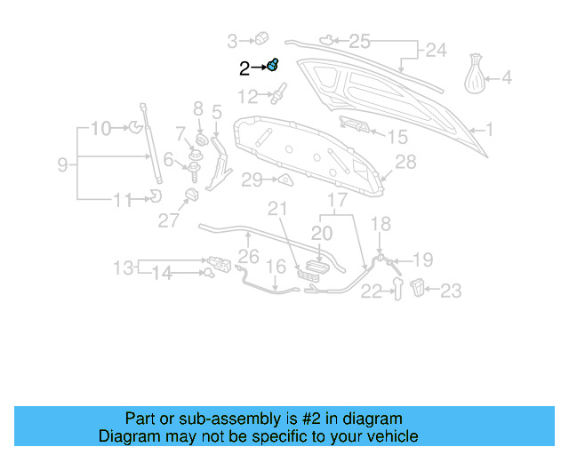 Hood Bumper 867-827-500-A - View 10