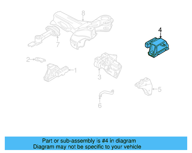 Trans Mount 1J0-199-555-BR - View 2