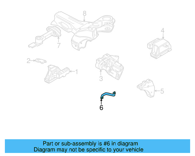 Trans Mount Bracket 1J0-199-117-AT - View 3