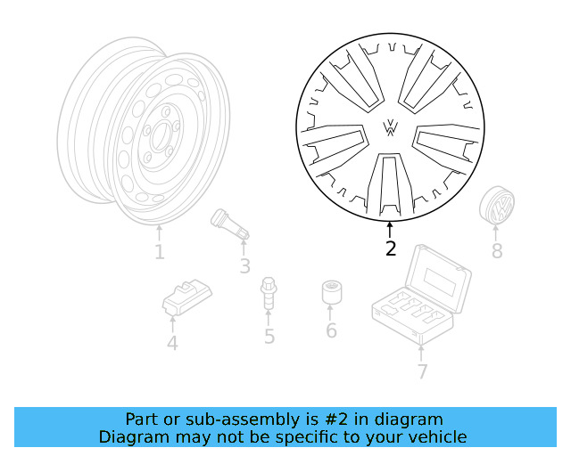 Wheel, Spare 5QF-601-011-C - View 5