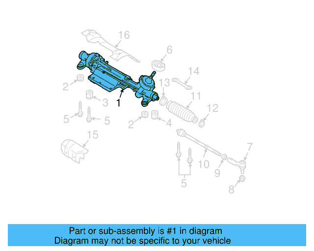 Steering Gear 3AB423061AX - View 6