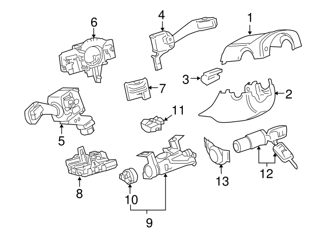 Ignition Switch 1K0-905-849-B - View 21
