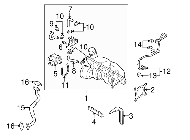 Turbocharger Oil Line Gasket 06F-145-757-L