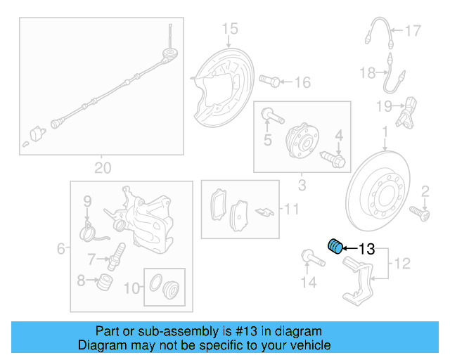 Disc Brake Caliper Pin Boot 1K0-698-470 - View 17