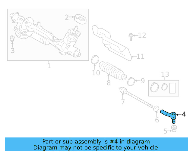 Outer Tie Rod 1K0-423-811-J - View 30