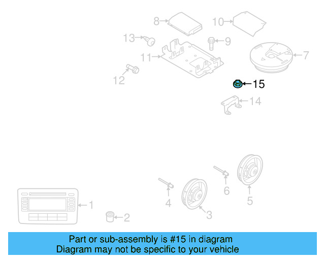 Mount Bracket Nut N-909-460-01 - View 5
