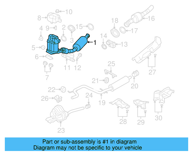 Front Pipe 1K0-254-705-G - View 4