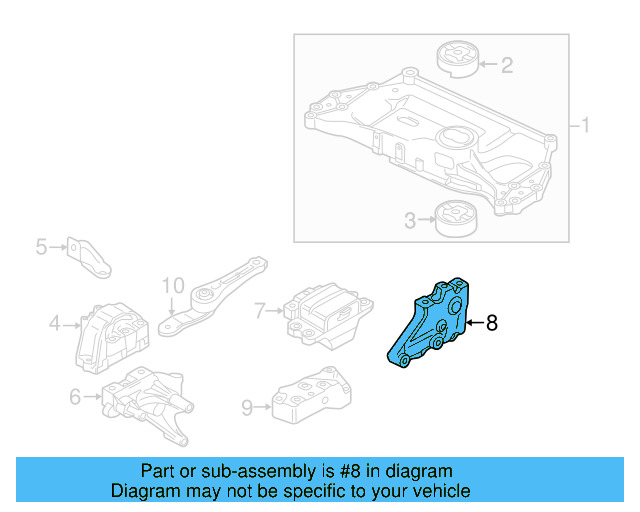Trans Mount Lower Bracket 1K0-199-117-CD - View 17