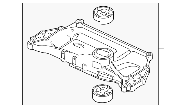 Engine Cradle 1K0-199-313-AL - View 14