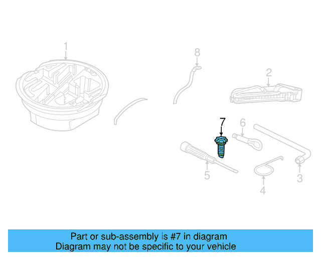 Rear Floor Pan Retainer 1T0-803-274 - View 12