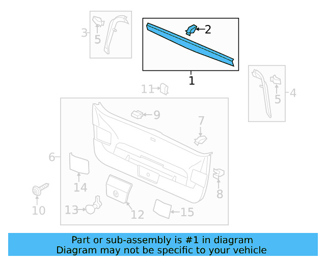Upper Trim 5GM-867-715-A-82V - View 7