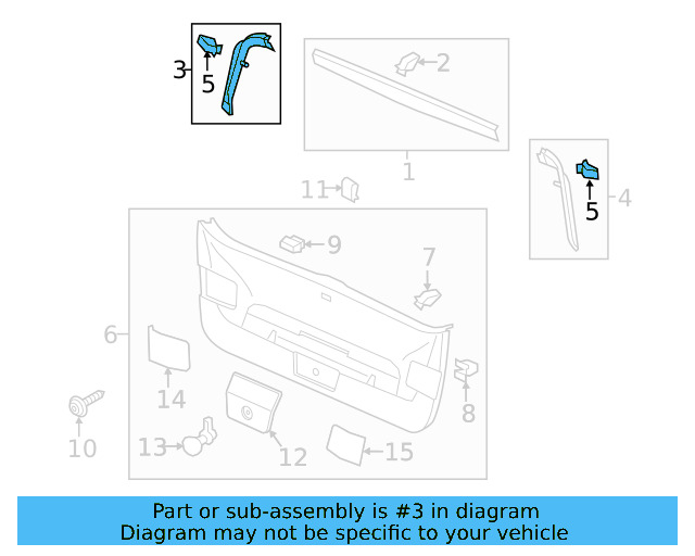 Side Trim 5GM-867-714-82V - View 12