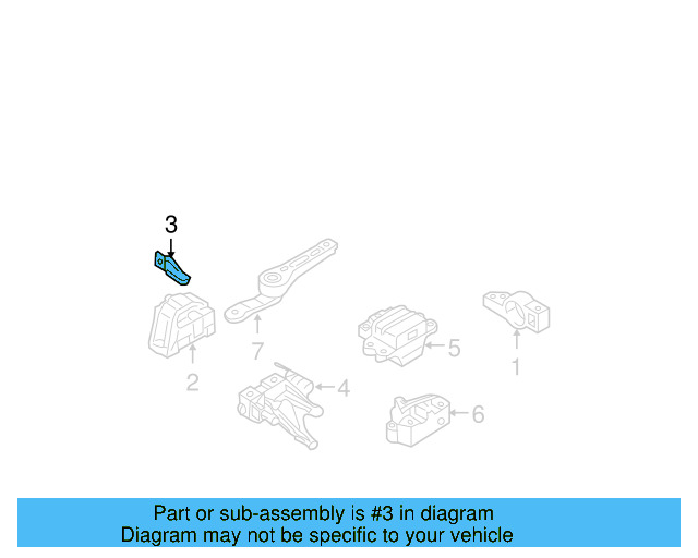 Support Bracket 06F-199-207-H - View 2