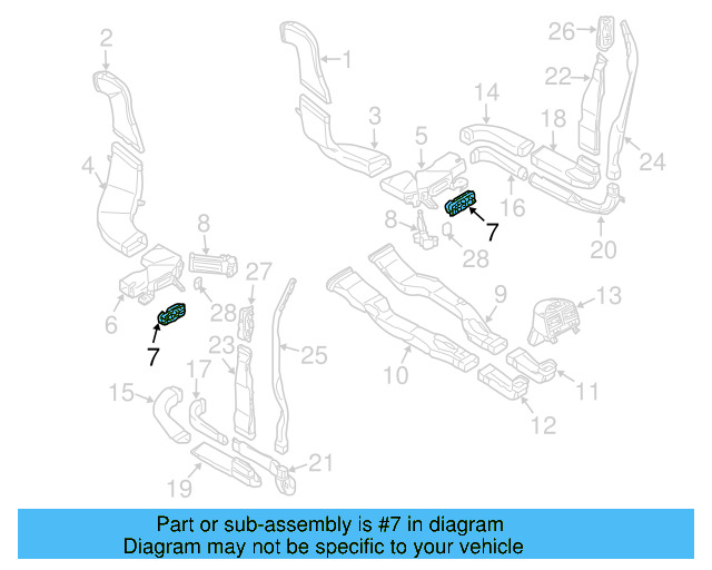 Grille 3D0-819-923-A - View 3