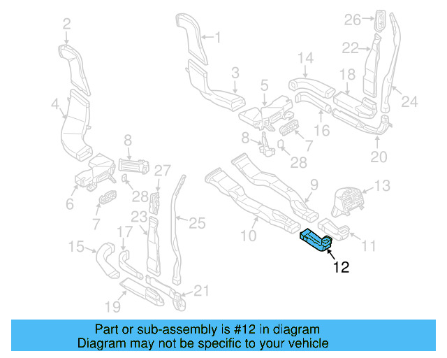 Outlet Duct 3D0-819-725 - View 3