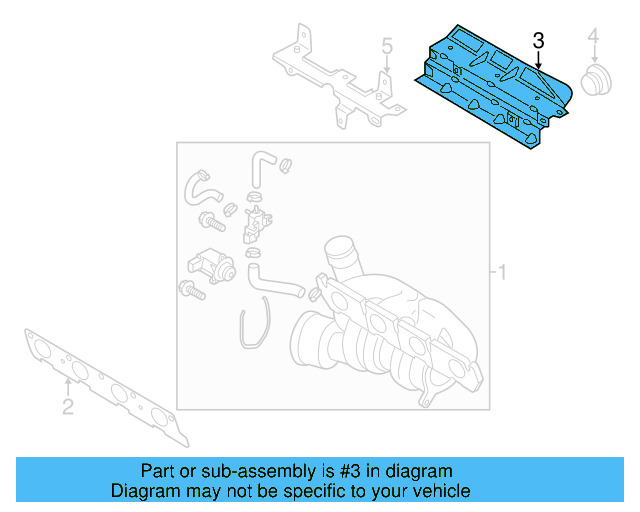 Turbocharger Mount Heat Shield 06K-145-325-A